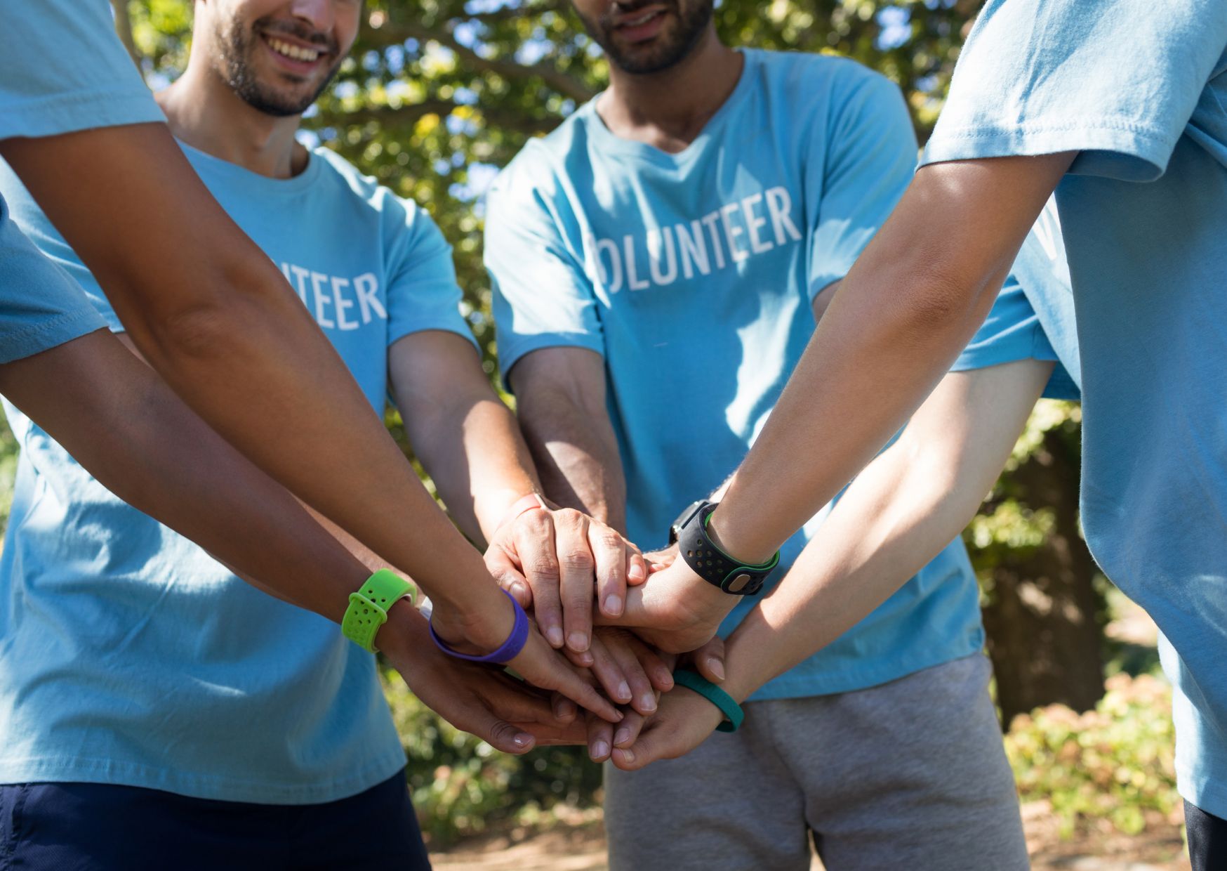 Volunteers serving the community